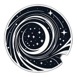 waves space SVG PNG design with clean design elements