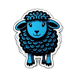 fantasy sheep SVG PNG design with clean design elements
