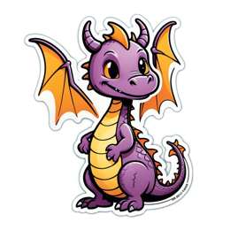 dragon character SVG PNG design with clean design elements