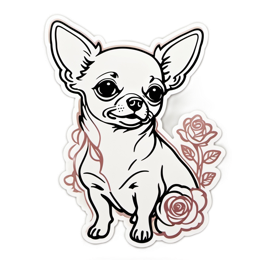 dog roses SVG PNG design with clean design elements