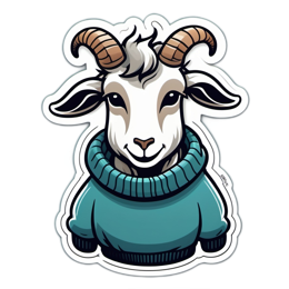 goat sticker SVG PNG design
