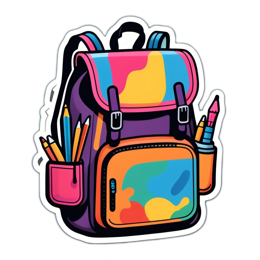backpack supplies SVG PNG design