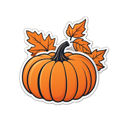 pumpkin leaves SVG PNG design with clean design elements