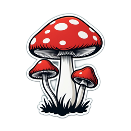 mushroom SVG PNG design with clean design elements
