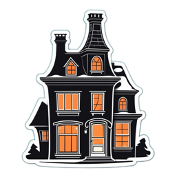 house windows SVG PNG design with clean design elements