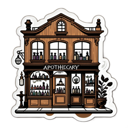 apothecary shop bottles SVG PNG design with clean design elements
