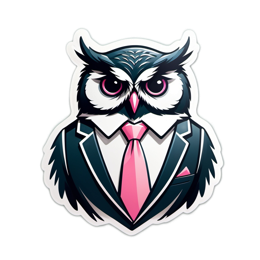 fashion owl SVG PNG design with clean design elements