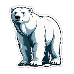 bear polar SVG PNG design with clean design elements
