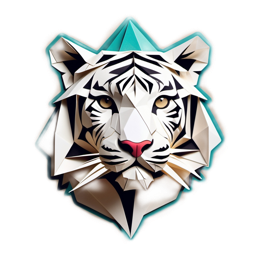 fantasy tigerhead SVG PNG design with clean design elements
