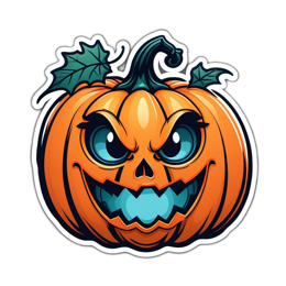 pumpkin cartoon SVG PNG design with clean design elements