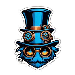sticker mustache SVG PNG design