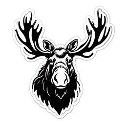 moose SVG PNG design with clean design elements