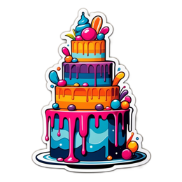 cake colorful SVG PNG design