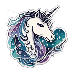unicorn graphics SVG PNG design with clean design elements