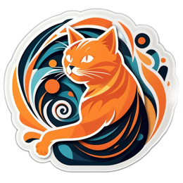 cat SVG PNG design with clean design elements
