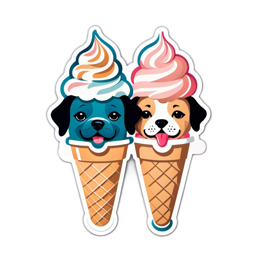 icecream dogs SVG PNG design