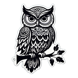 owl sticker SVG PNG design